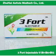 Vitamine B1 + B6 + B12 Injection GMP approuvé OEM Disponible